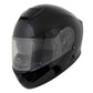 Milwaukee Helmets MPH9836DOT 'Sweeper' Gloss Black Advanced Motorcycle Full Face Helmet for Men and Women Biker w/ Drop Down Visor