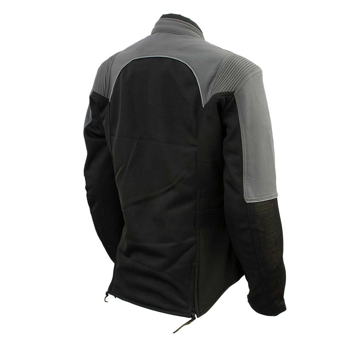 Milwaukee Leather Women's Be Cool Black/Grey Textile Motorcycle Jacket w/ CE Armor - MPL22700
