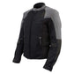 Milwaukee Leather Women's Be Cool Black/Grey Textile Motorcycle Jacket w/ CE Armor - MPL22700