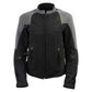 Milwaukee Leather Women's Be Cool Black/Grey Textile Motorcycle Jacket w/ CE Armor - MPL22700