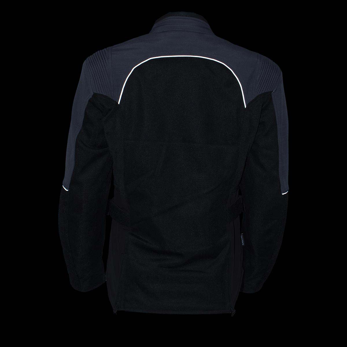 Milwaukee Leather Women's Be Cool Black/Grey Textile Motorcycle Jacket w/ CE Armor - MPL22700