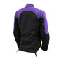 Milwaukee Leather Women's Be Cool Black/Purple Textile Motorcycle Jacket w/ CE Armor - MPL22701