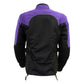 Milwaukee Leather Women's Be Cool Black/Purple Textile Motorcycle Jacket w/ CE Armor - MPL22701