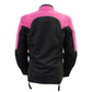 Milwaukee Leather Women's Be Cool Black/Fuchsia Textile Motorcycle Jacket w/ CE Armor - MPL22702