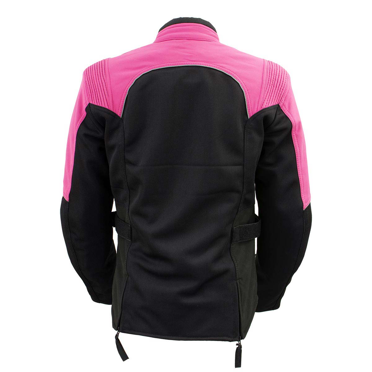 Milwaukee Leather Women's Be Cool Black/Fuchsia Textile Motorcycle Jacket w/ CE Armor - MPL22702