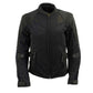 Milwaukee Leather Women's Be Cool Black Textile Motorcycle Jacket w/ CE Armor - MPL22705