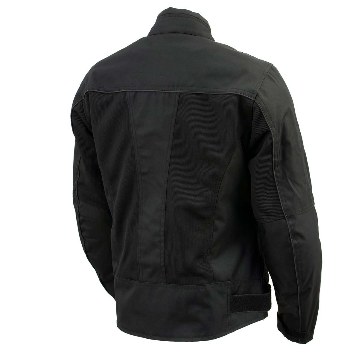 Milwaukee Leather Women's Shade Black Textile Motorcycle Jacket w/ CE Armor - MPL22706