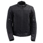Milwaukee Leather Women's Shade Black Textile Motorcycle Jacket w/ CE Armor - MPL22706