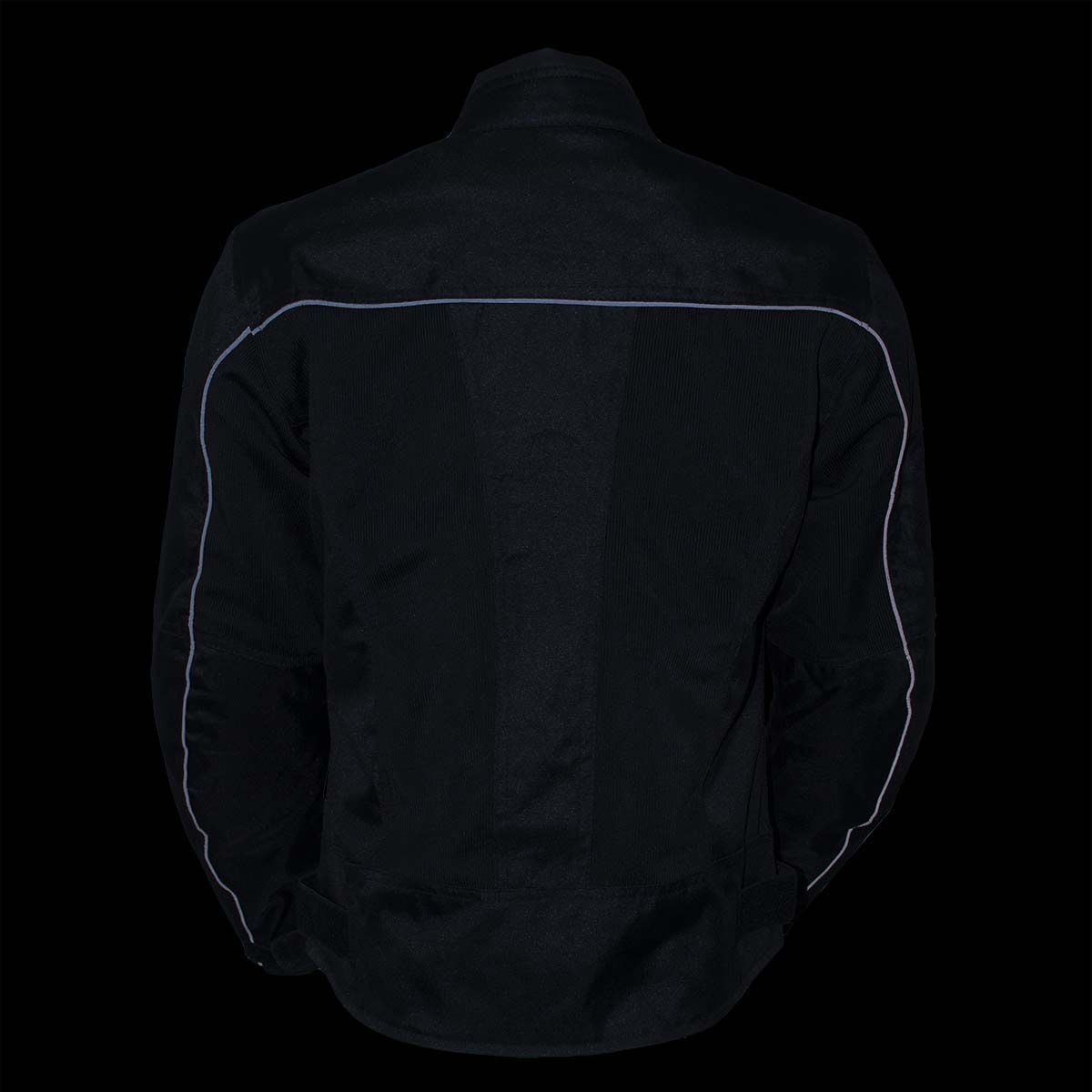 Milwaukee Leather Women's Shade Black Textile Motorcycle Jacket w/ CE Armor - MPL22706