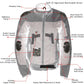 Milwaukee Leather Women's Shade Black/Grey Textile Motorcycle Jacket w/ CE Armor - MPL22707