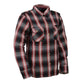 Milwaukee Leather MPL2604 Women’s Ember CE Armored Plaid Flannel Biker Shirt - Reinforced w/ Aramid Fiber