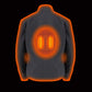 Nexgen Heat MPL2760SET12v Women's Black Soft Shell Jacket with Heating Panels (Rechargeable Battery Pack Included)