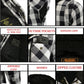 Milwaukee Leather MPM1629 Men's Plaid Hooded Flannel Biker Shirt with CE Approved Armor - Reinforced w/ Aramid Fibers