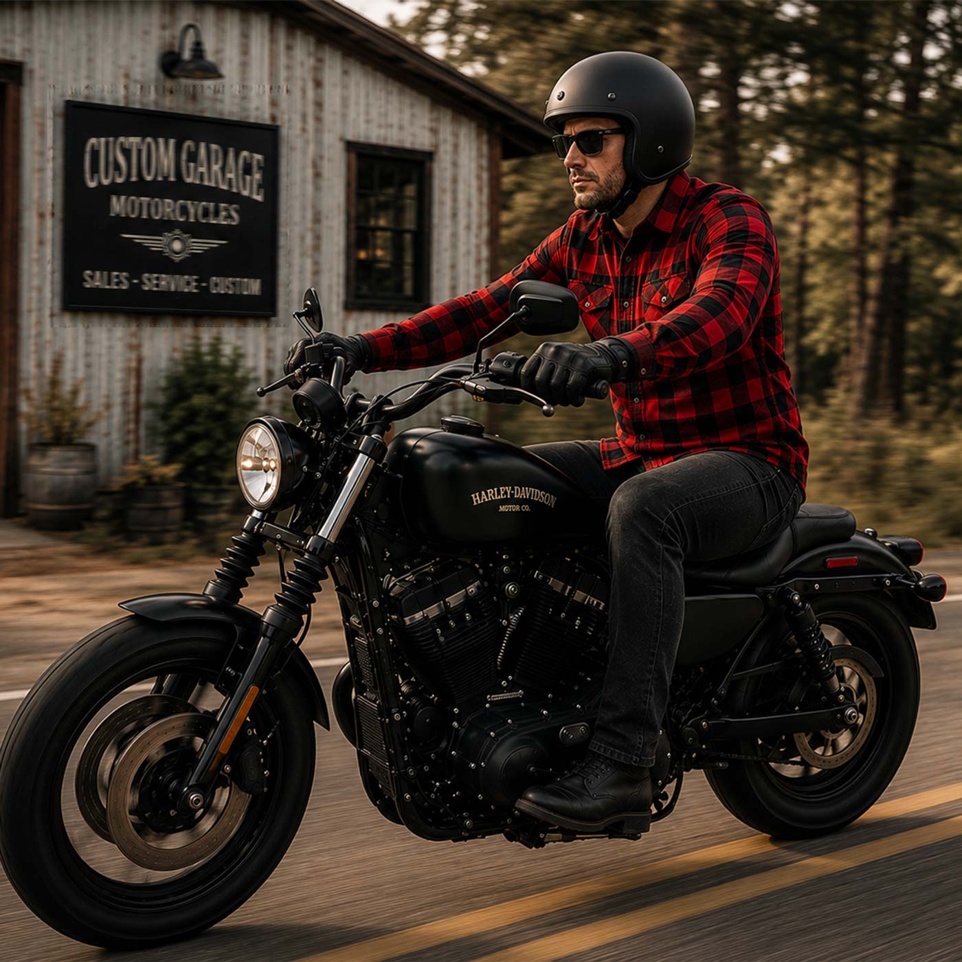 Milwaukee Leather MPM1631 Men's Plaid Flannel Biker Shirt with CE Approved Armor - Reinforced w/ Aramid Fiber