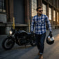 Milwaukee Leather MPM1645 Men's 'Asphalt Shield - Hoya' Plaid Flannel Biker Shirt w/ CE Armor - Reinforced w/ Aramid Fibers