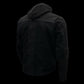 Milwaukee Leather Men's Requiem Mesh and 1300D Nylon Motorcycle Jacket with CE Armor, Removable Hoodie - MPM17018