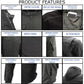 Milwaukee Leather Men's Requiem Mesh and 1300D Nylon Motorcycle Jacket with CE Armor, Removable Hoodie - MPM17018