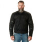 Milwaukee Leather Men's Devious Black Textile Motorcycle Jacket w/ CE Armor - MPM17025