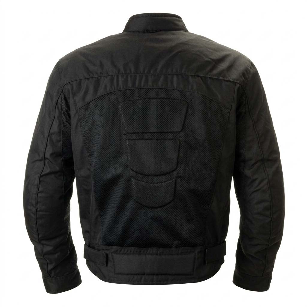 Milwaukee Leather Men's Devious Black Textile Motorcycle Jacket w/ CE Armor - MPM17025