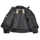 Milwaukee Leather Men's Devious Black Textile Motorcycle Jacket w/ CE Armor - MPM17025