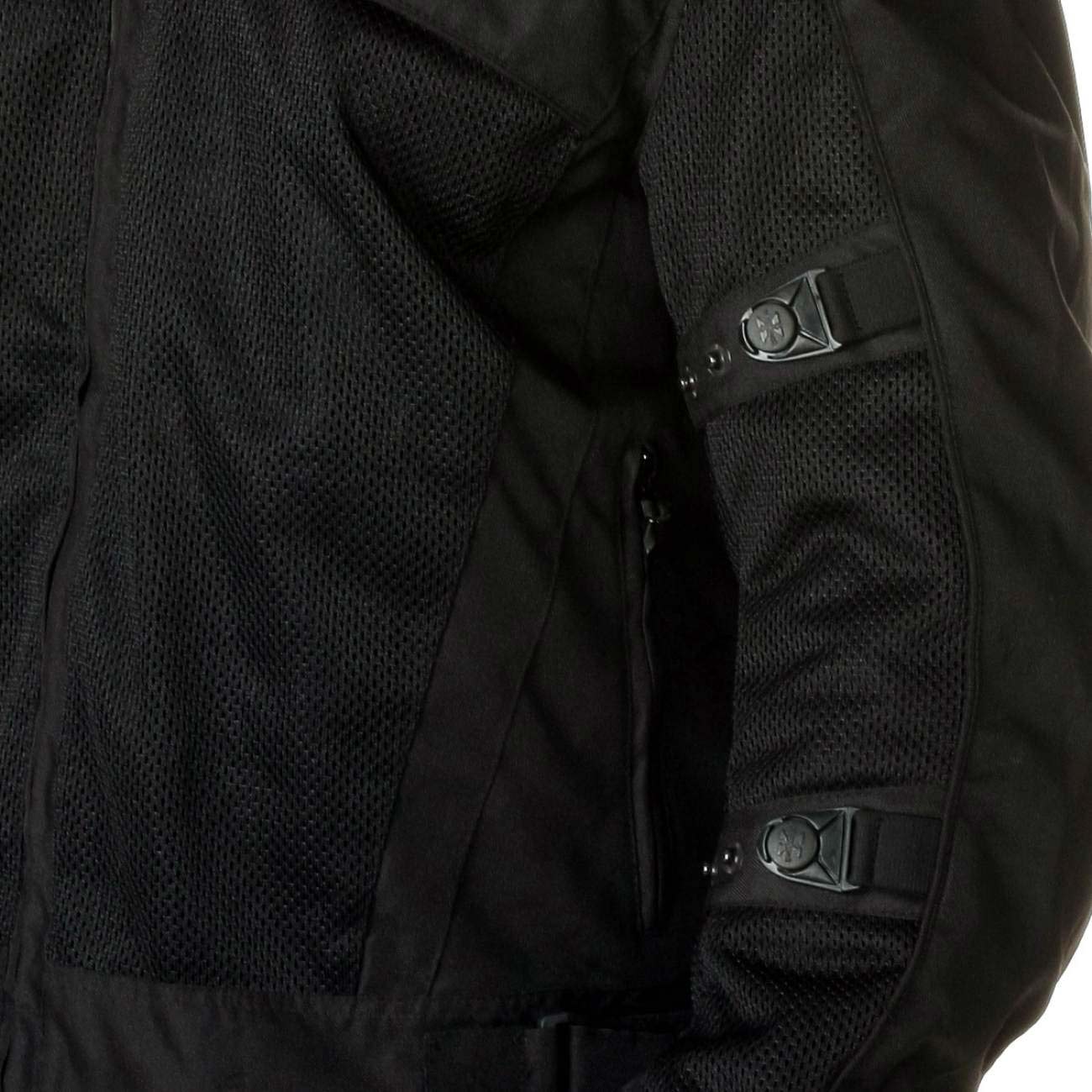 Milwaukee Leather Men's Devious Black Textile Motorcycle Jacket w/ CE Armor - MPM17025