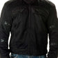 Milwaukee Leather Men's Devious Black Textile Motorcycle Jacket w/ CE Armor - MPM17025
