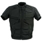 Milwaukee Leather Men's Morph Black/Grey Textile Motorcycle Jacket w/ CE Armor, Removable Sleeves - MPM17026