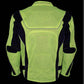 Milwaukee Leather Men's Invasion Black/Neon Textile Motorcycle Jacket w/ CE Armor - MPM17028