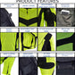 Milwaukee Leather Men's Invasion Black/Neon Textile Motorcycle Jacket w/ CE Armor - MPM17028