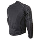 Milwaukee Leather Men's Troubled Black Textile Motorcycle Jacket w/ CE Armor - MPM17029