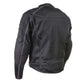 Milwaukee Leather Men's Troubled Black Textile Motorcycle Jacket w/ CE Armor - MPM17029