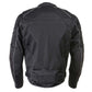 Milwaukee Leather Men's Troubled Black Textile Motorcycle Jacket w/ CE Armor - MPM17029