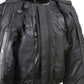 Milwaukee Leather Men's Troubled Black Textile Motorcycle Jacket w/ CE Armor - MPM17029