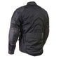 Milwaukee Leather Men's Shadow Black Textile Motorcycle Jacket w/ CE Armor - MPM17030