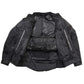 Milwaukee Leather Men's Shadow Black Textile Motorcycle Jacket w/ CE Armor - MPM17030