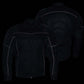 Milwaukee Leather Men's Shadow Black Textile Motorcycle Jacket w/ CE Armor - MPM17030