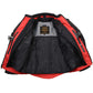 Milwaukee Leather Men's Venture Black/Red Textile Motorcycle Jacket w/ CE Armor - MPM17031