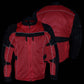 Milwaukee Leather Men's Venture Black/Red Textile Motorcycle Jacket w/ CE Armor - MPM17031