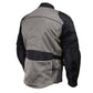 Milwaukee Leather Men's Venture Dark Grey/Black Textile Motorcycle Jacket w/ CE Armor - MPM17032