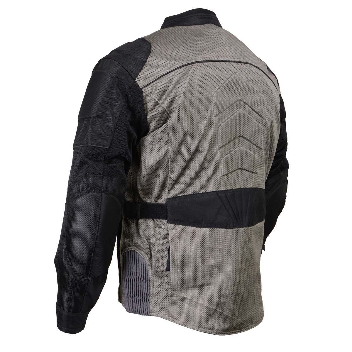 Milwaukee Leather Men's Venture Dark Grey/Black Textile Motorcycle Jacket w/ CE Armor - MPM17032