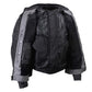 Milwaukee Leather Men's Venture Dark Grey/Black Textile Motorcycle Jacket w/ CE Armor - MPM17032