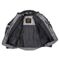 Milwaukee Leather Men's Venture Dark Grey/Black Textile Motorcycle Jacket w/ CE Armor - MPM17032