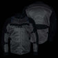 Milwaukee Leather Men's Venture Dark Grey/Black Textile Motorcycle Jacket w/ CE Armor - MPM17032