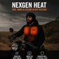 Nexgen Heat MPM1713SET12v Men's Grey 'Heated' Front Zipper Hoodie Jacket for Outdoor Activities w/ Battery Pack