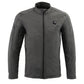Nexgen Heat MPM1762SET Men’s Grey Soft Shell Heated Jacket - Standup Collar - for Winter Cold Weather Riding Outdoors