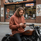 Milwaukee Leather Men's Streetguard Copper CE Armored Riding Hoodie, Shoulder and Elbow Armor - MPM1768
