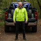 Milwaukee Leather Men's Neon-Green Streetguard Riding Hoodie - Aramid Reinforced with CE Shoulder and Elbow Armor - MPM1772