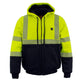 Nexgen Heat NXM1773SET Men's Heated Neon Green High Visibility Work Hoodie - for Outdoor Winter Cold Weather Activities