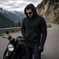 Milwaukee Leather Men's Black Streetguard Riding Hoodie - Aramid Reinforced with CE Shoulder and Elbow Armor - MPM1788