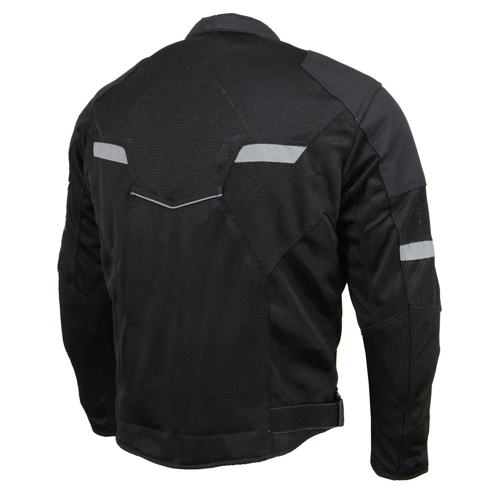 Milwaukee Leather MPM1792 Men's Black CE Armored Textile Motorcycle Jacket- All Season Biker Jacket